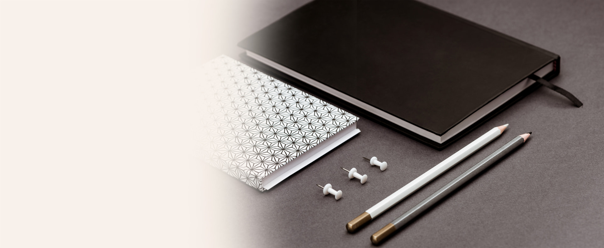 Premium branded notebooks and pencil sets