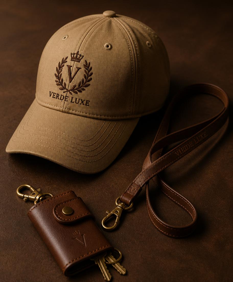 Leather Keyholder & Lanyard Duo